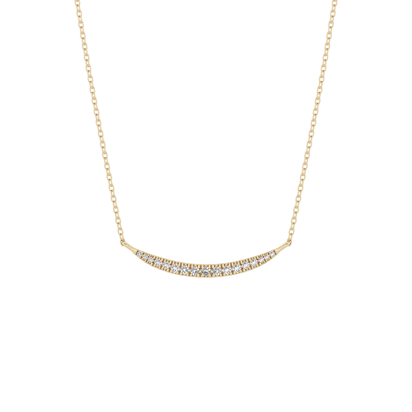 0.091 TCW Round Lab Grown Diamond Multi Stone Necklace