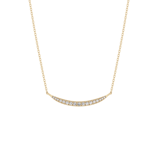 0.091 TCW Round Lab Grown Diamond Multi Stone Necklace