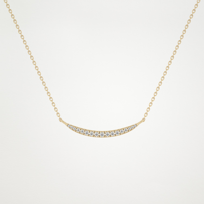 0.091 TCW Round Lab Grown Diamond Multi Stone Necklace