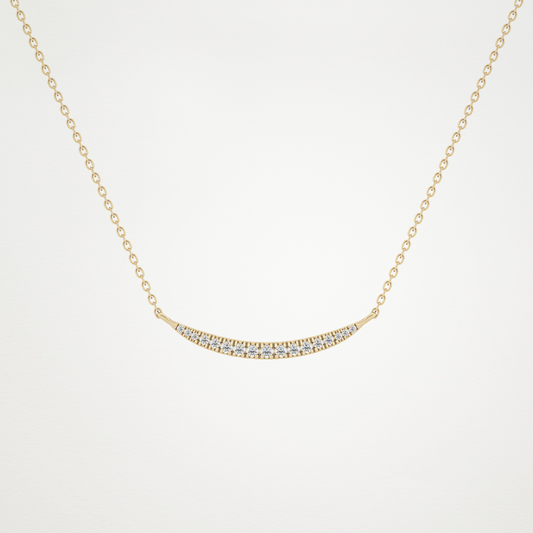 0.091 TCW Round Lab Grown Diamond Multi Stone Necklace