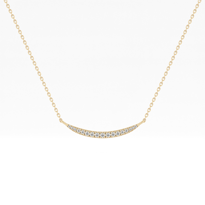 0.091 TCW Round Lab Grown Diamond Multi Stone Necklace