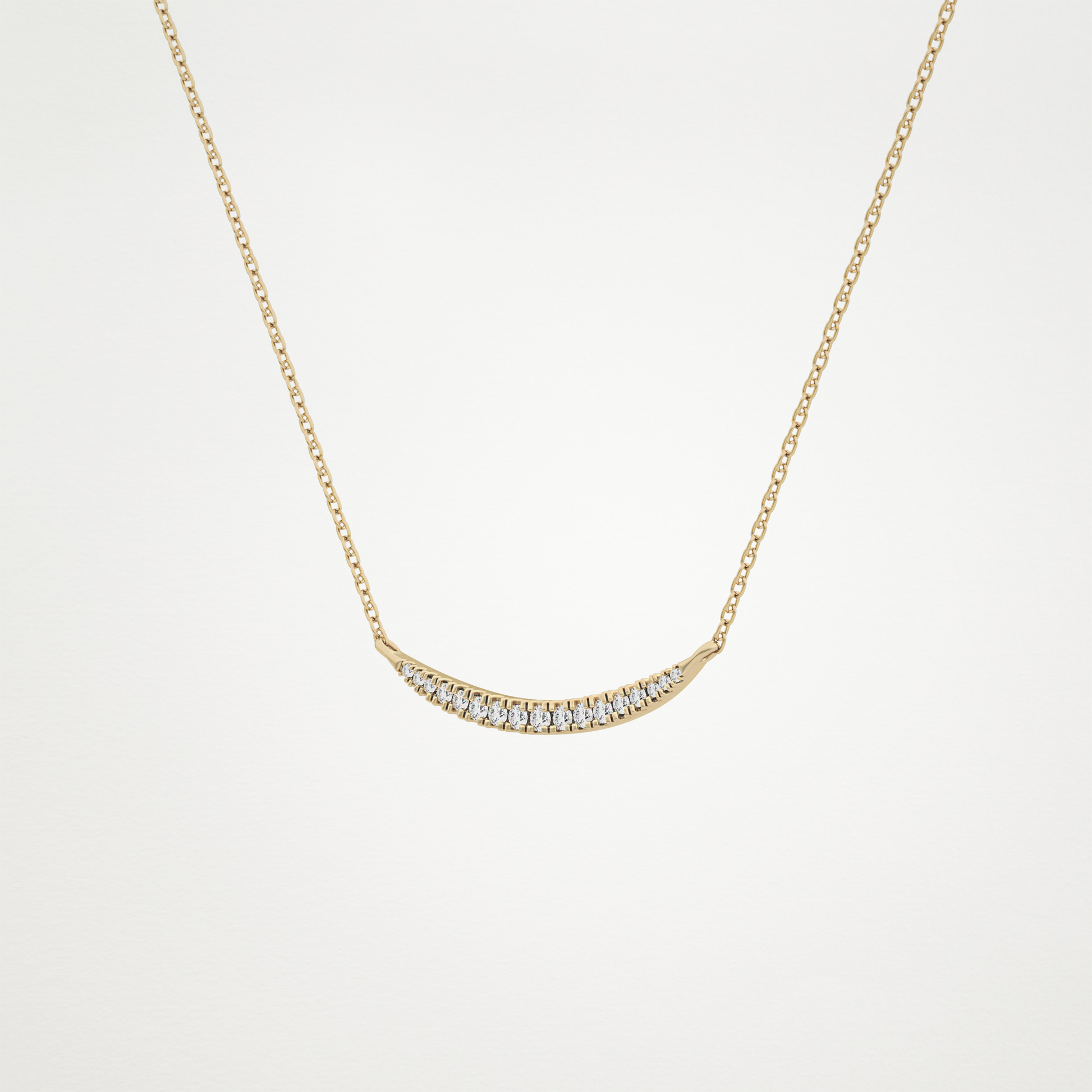 0.091 TCW Round Lab Grown Diamond Multi Stone Necklace