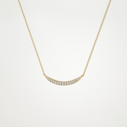 0.091 TCW Round Lab Grown Diamond Multi Stone Necklace