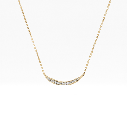 0.091 TCW Round Lab Grown Diamond Multi Stone Necklace