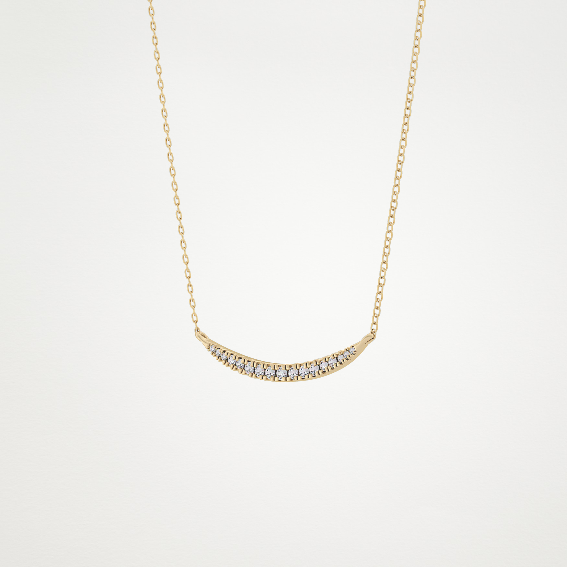 0.091 TCW Round Lab Grown Diamond Multi Stone Necklace