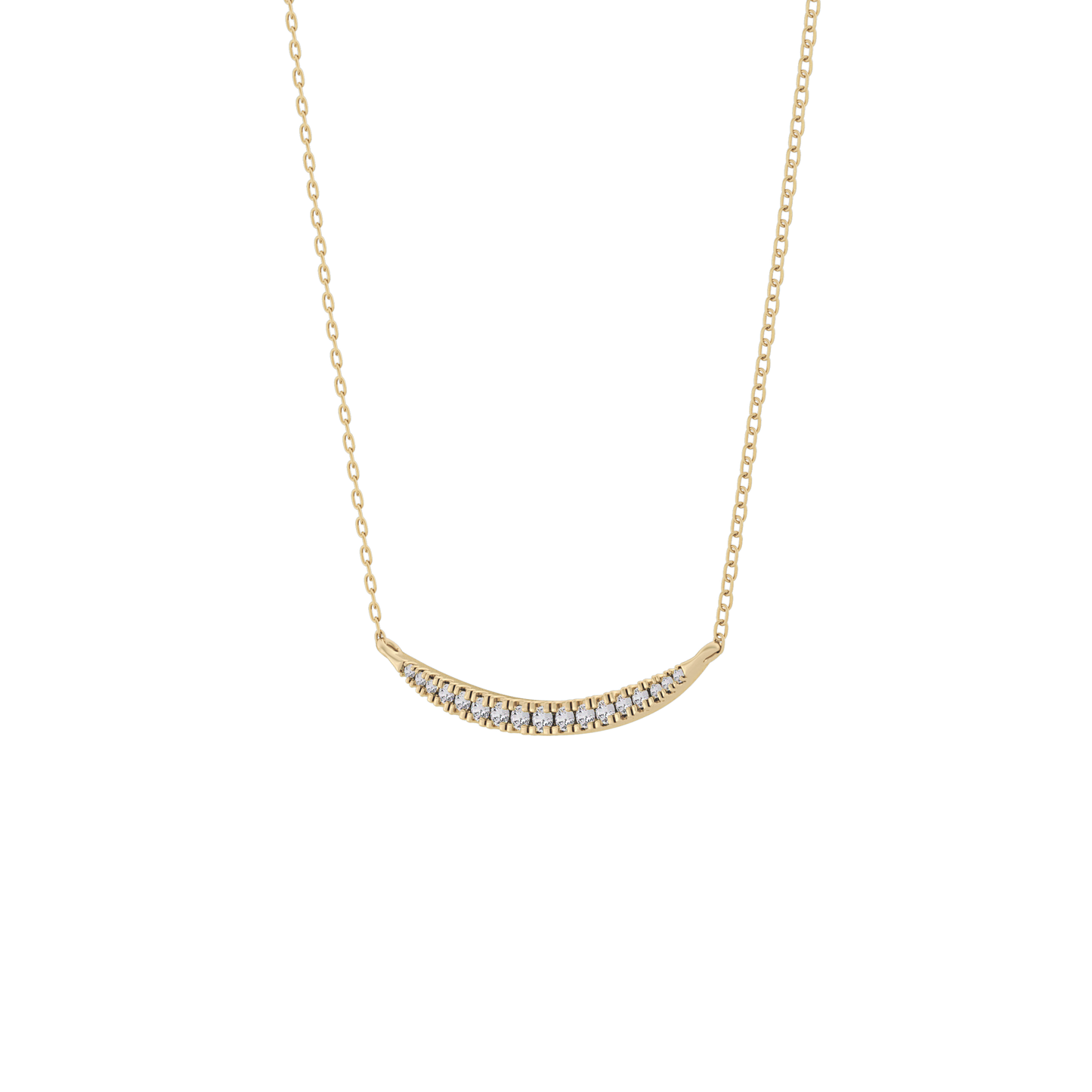 0.091 TCW Round Lab Grown Diamond Multi Stone Necklace