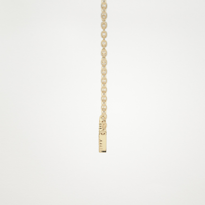 0.091 TCW Round Lab Grown Diamond Multi Stone Necklace