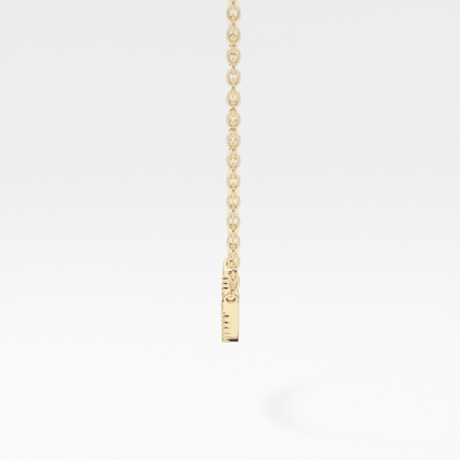 0.091 TCW Round Lab Grown Diamond Multi Stone Necklace