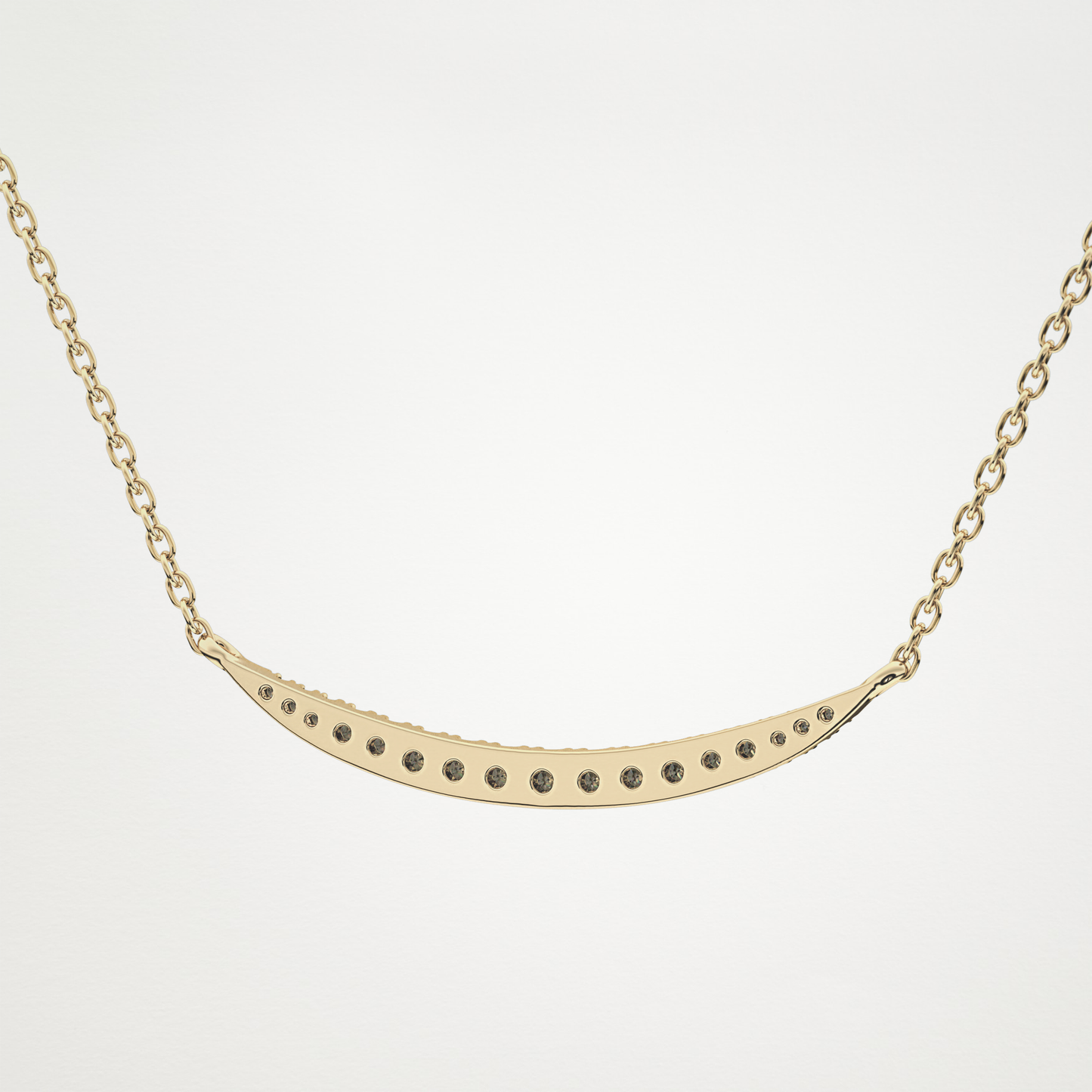 0.091 TCW Round Lab Grown Diamond Multi Stone Necklace