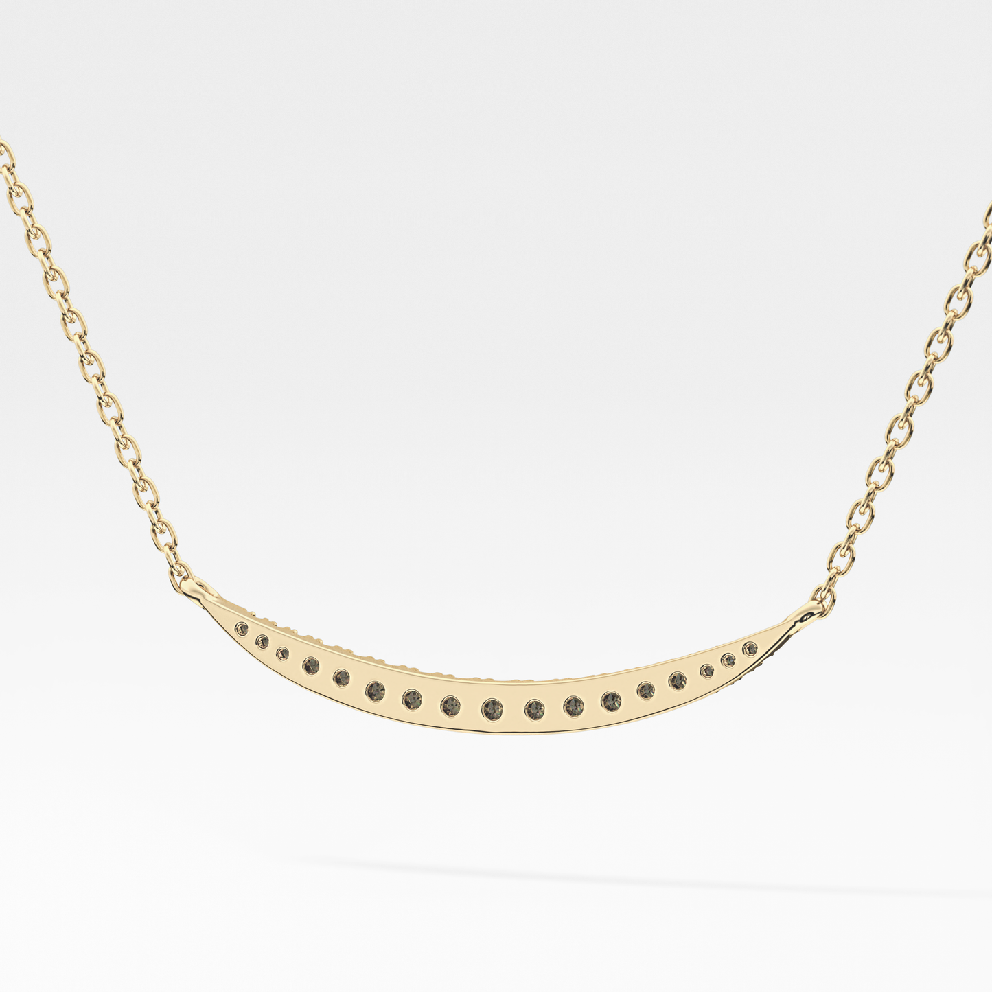 0.091 TCW Round Lab Grown Diamond Multi Stone Necklace