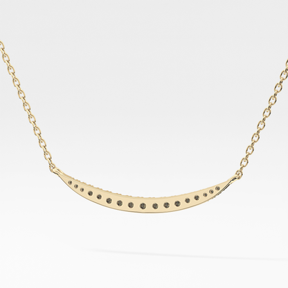 0.091 TCW Round Lab Grown Diamond Multi Stone Necklace