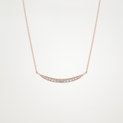 0.091 TCW Round Lab Grown Diamond Multi Stone Necklace