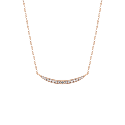 0.091 TCW Round Lab Grown Diamond Multi Stone Necklace