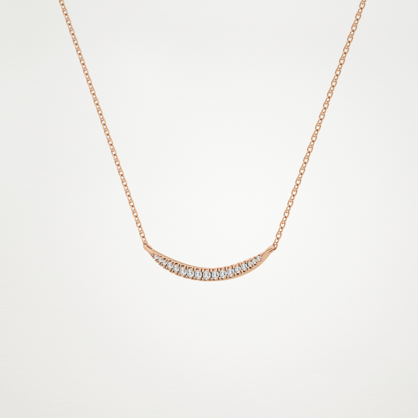 0.091 TCW Round Lab Grown Diamond Multi Stone Necklace