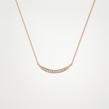 0.091 TCW Round Lab Grown Diamond Multi Stone Necklace