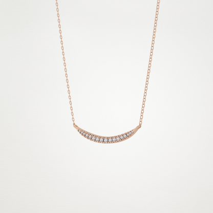 0.091 TCW Round Lab Grown Diamond Multi Stone Necklace