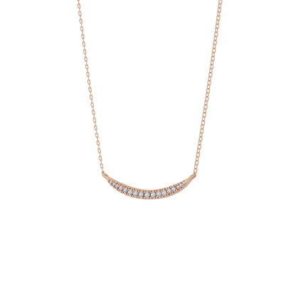 0.091 TCW Round Lab Grown Diamond Multi Stone Necklace