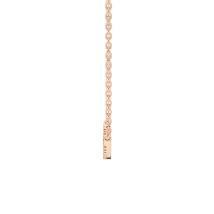 0.091 TCW Round Lab Grown Diamond Multi Stone Necklace
