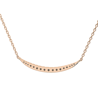 0.091 TCW Round Lab Grown Diamond Multi Stone Necklace