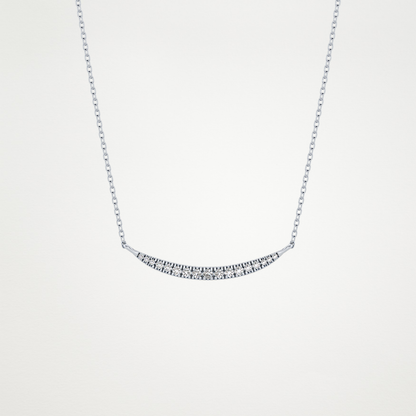 0.091 TCW Round Lab Grown Diamond Multi Stone Necklace