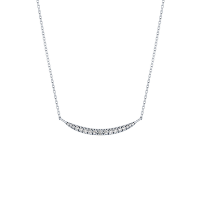 0.091 TCW Round Lab Grown Diamond Multi Stone Necklace