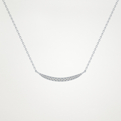0.091 TCW Round Lab Grown Diamond Multi Stone Necklace