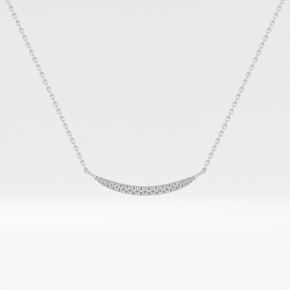 0.091 TCW Round Lab Grown Diamond Multi Stone Necklace