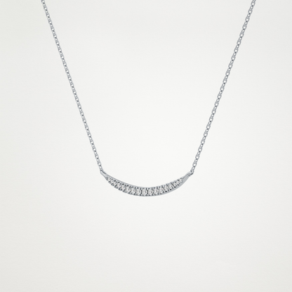 0.091 TCW Round Lab Grown Diamond Multi Stone Necklace