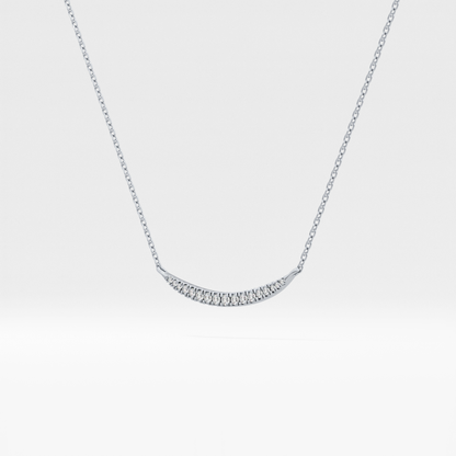 0.091 TCW Round Lab Grown Diamond Multi Stone Necklace