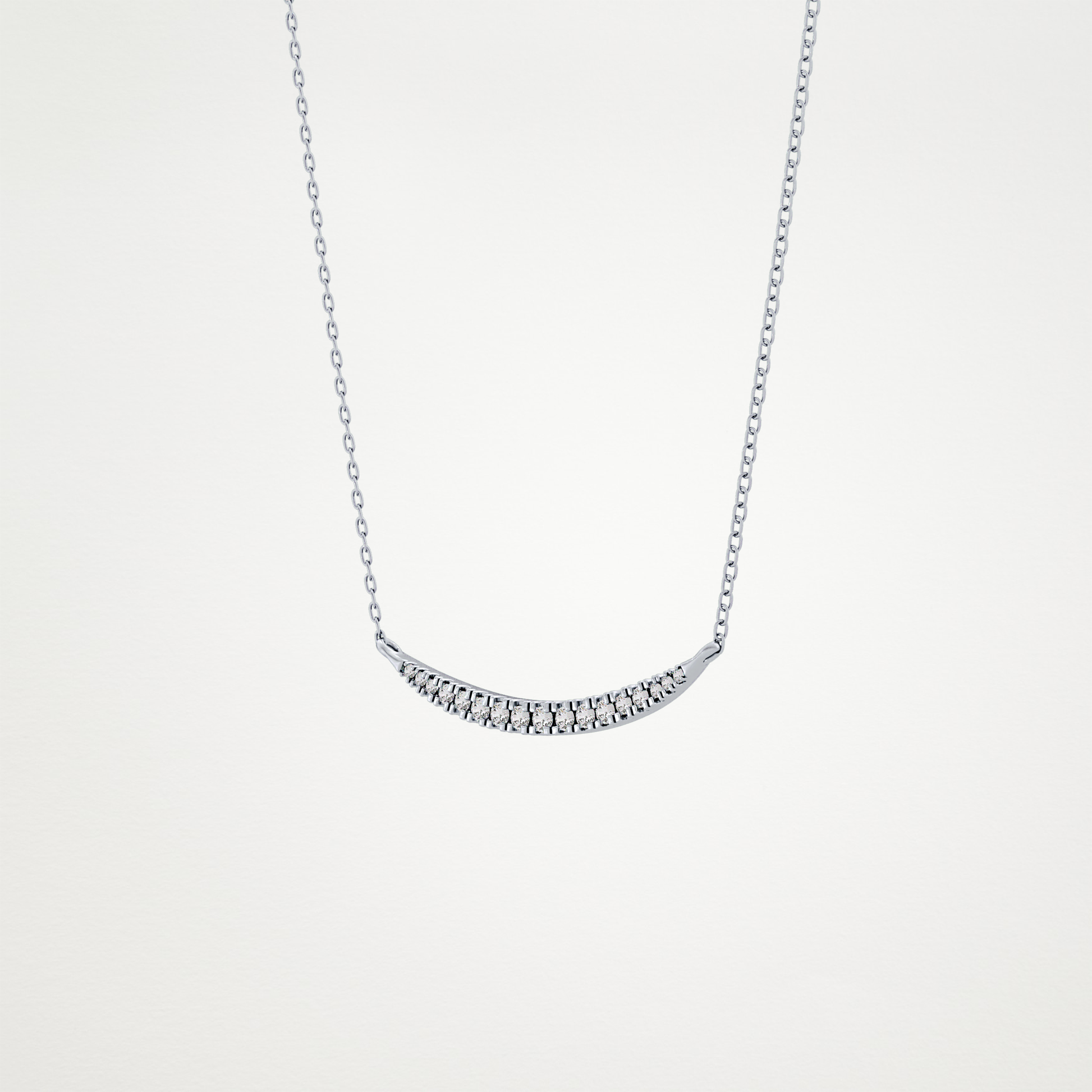 0.091 TCW Round Lab Grown Diamond Multi Stone Necklace