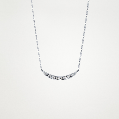 0.091 TCW Round Lab Grown Diamond Multi Stone Necklace