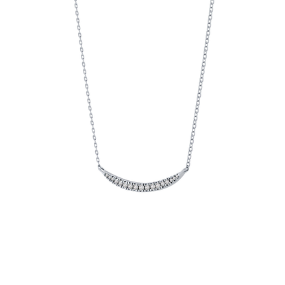 0.091 TCW Round Lab Grown Diamond Multi Stone Necklace