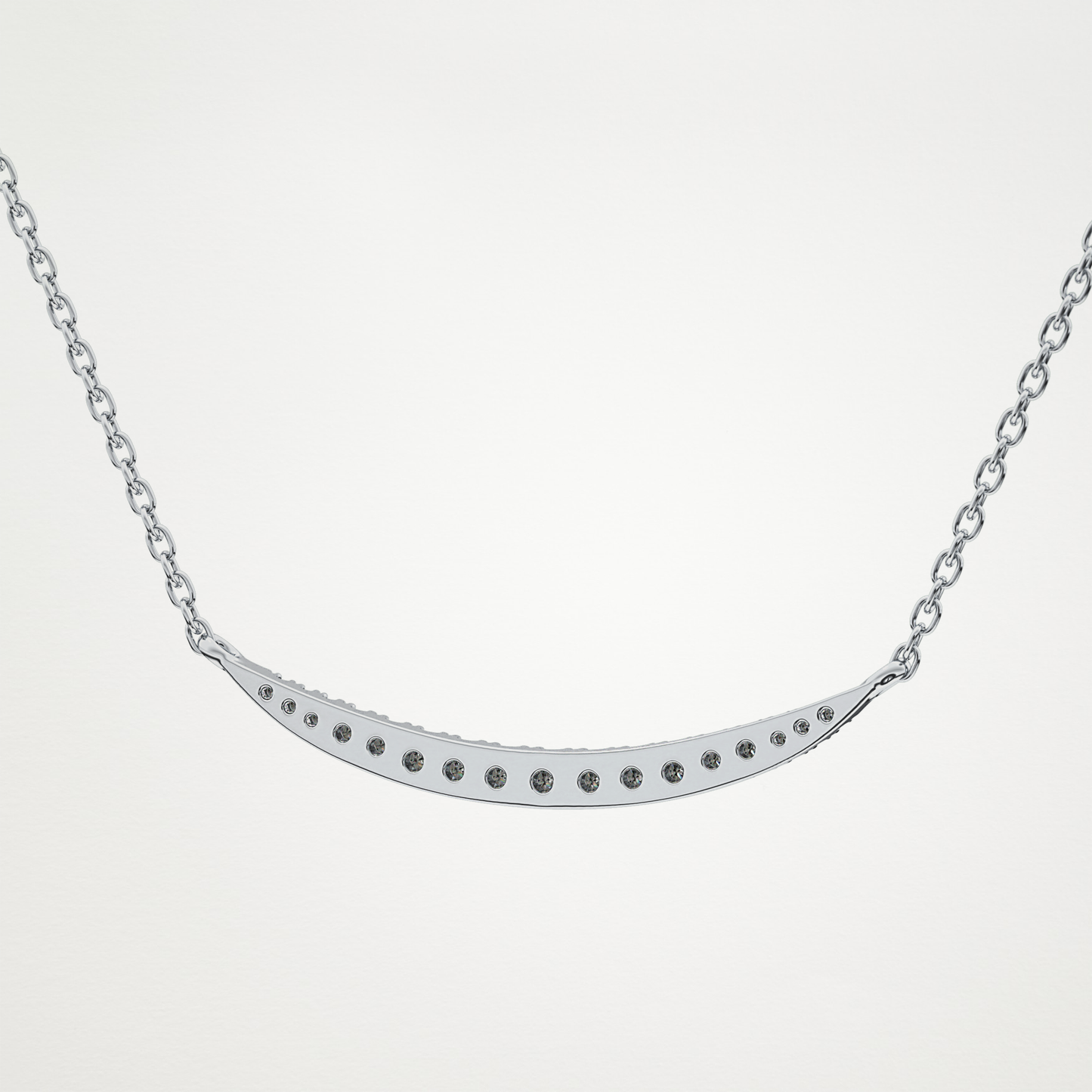 0.091 TCW Round Lab Grown Diamond Multi Stone Necklace