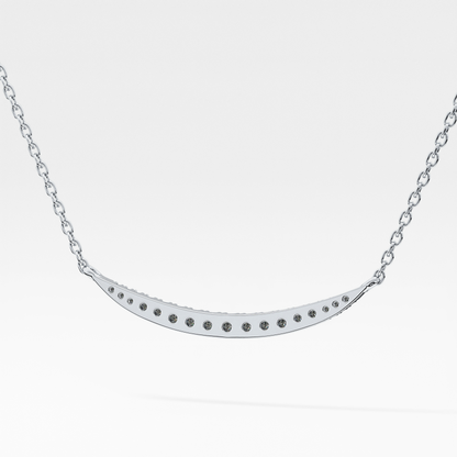 0.091 TCW Round Lab Grown Diamond Multi Stone Necklace