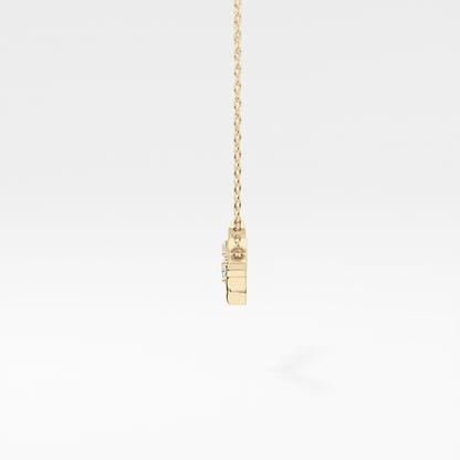 0.07 TCW Round Lab Grown Diamond Twig Necklace