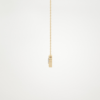 0.07 TCW Round Lab Grown Diamond Twig Necklace