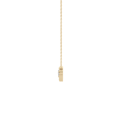 0.07 TCW Round Lab Grown Diamond Twig Necklace