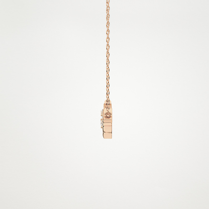 0.07 TCW Round Lab Grown Diamond Twig Necklace
