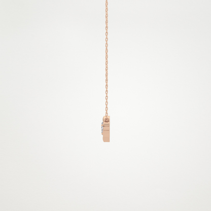 0.07 TCW Round Lab Grown Diamond Twig Necklace
