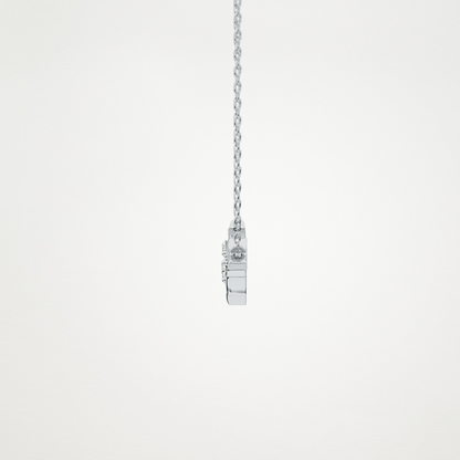 0.07 TCW Round Lab Grown Diamond Twig Necklace