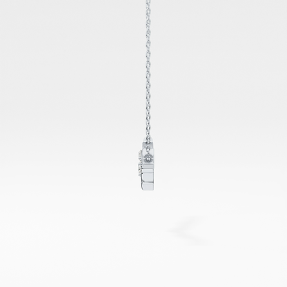 0.07 TCW Round Lab Grown Diamond Twig Necklace