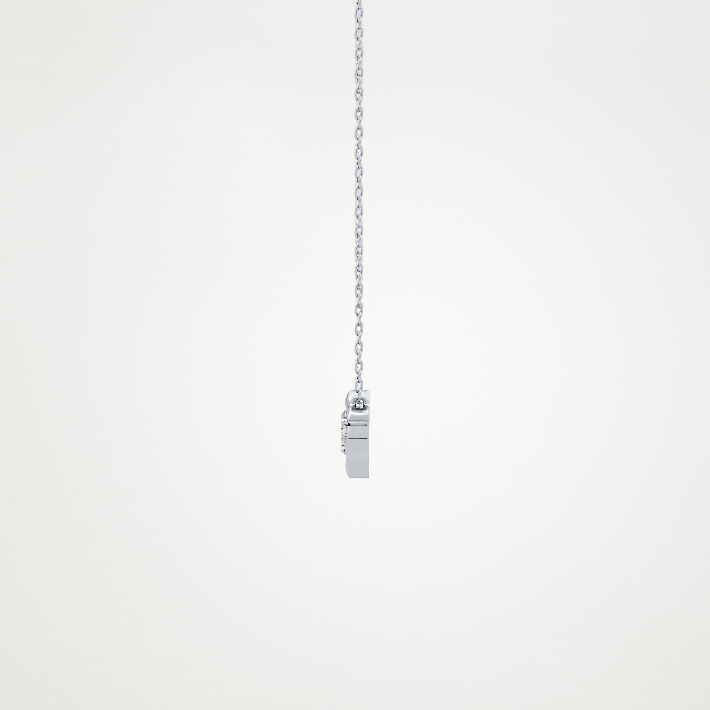 0.07 TCW Round Lab Grown Diamond Twig Necklace