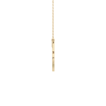 0.426 TCW Round Lab Grown Diamond Rising Sun Necklace