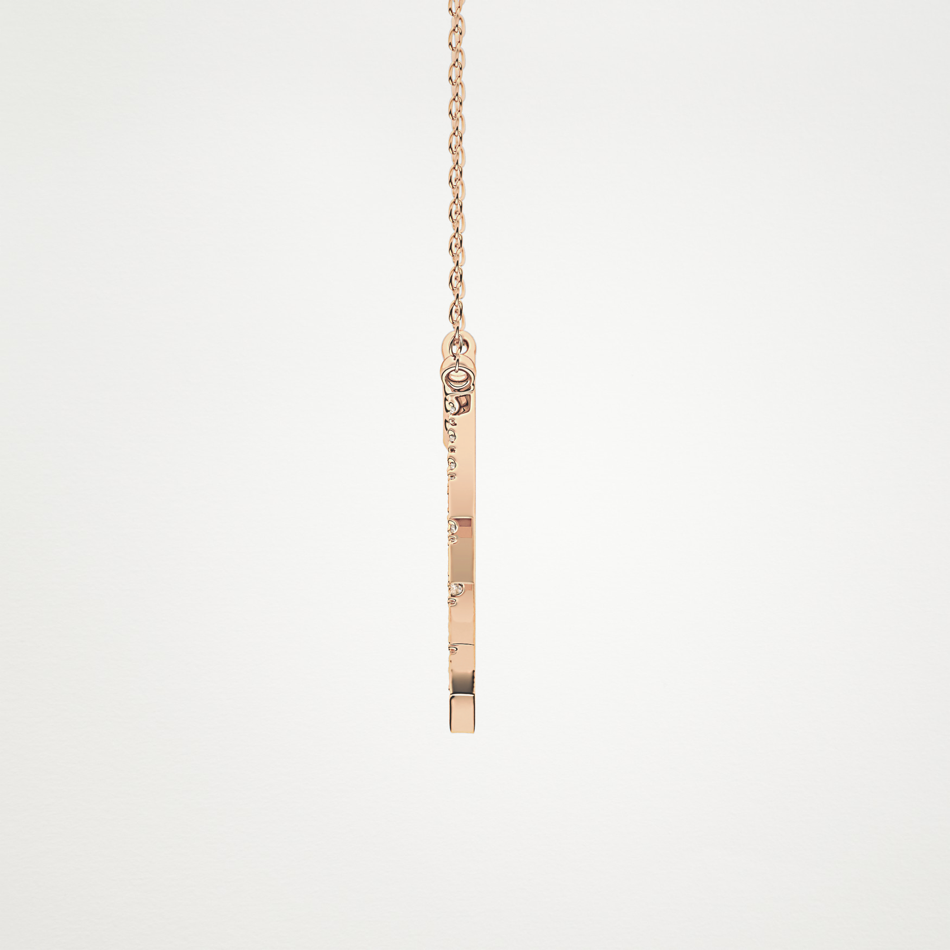 0.426 TCW Round Lab Grown Diamond Rising Sun Necklace