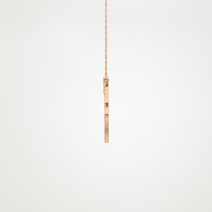 0.426 TCW Round Lab Grown Diamond Rising Sun Necklace