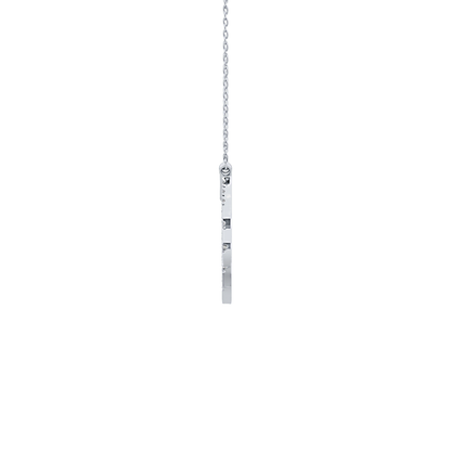 0.426 TCW Round Lab Grown Diamond Rising Sun Necklace