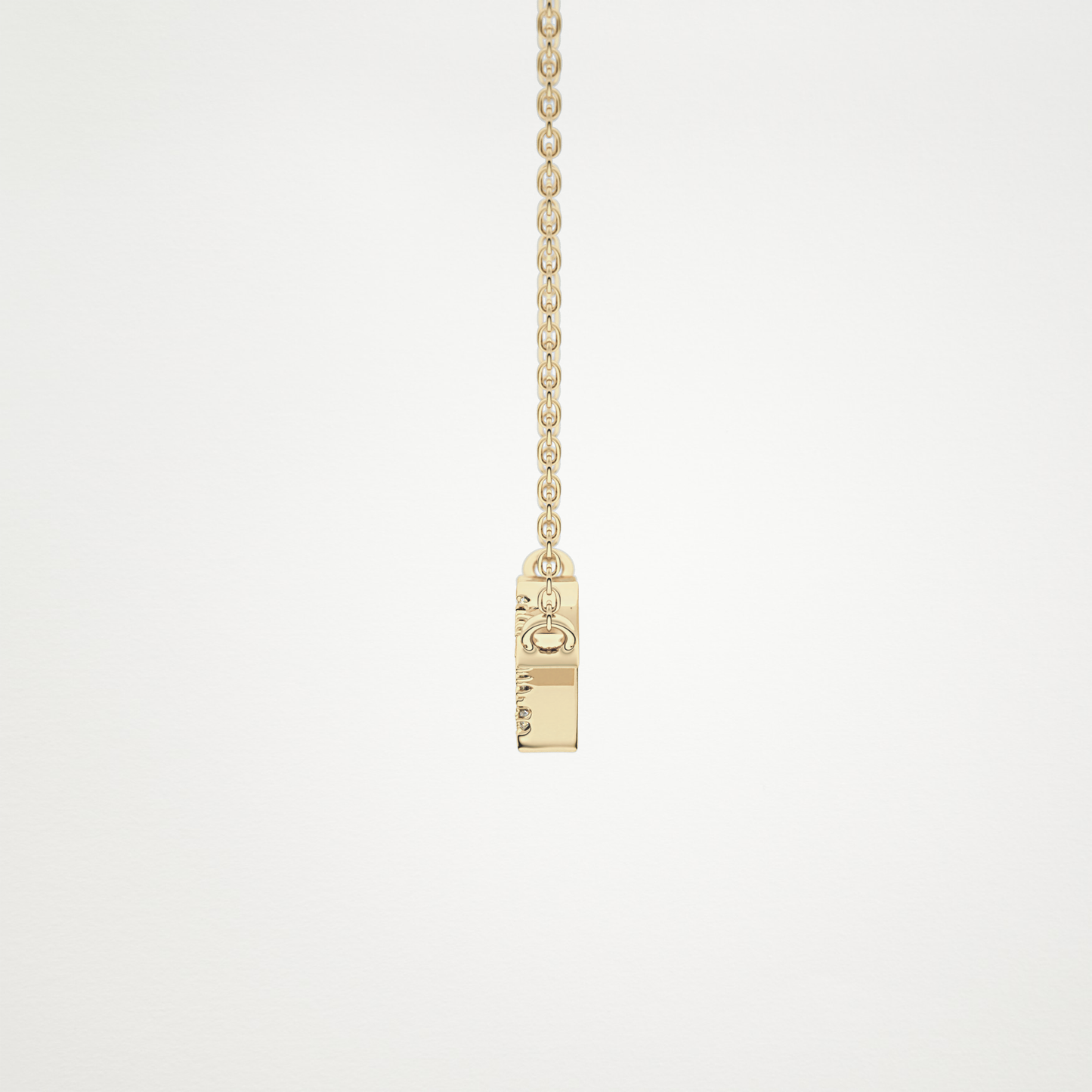 0.123 TCW Round Lab Grown Diamond Twig Necklace