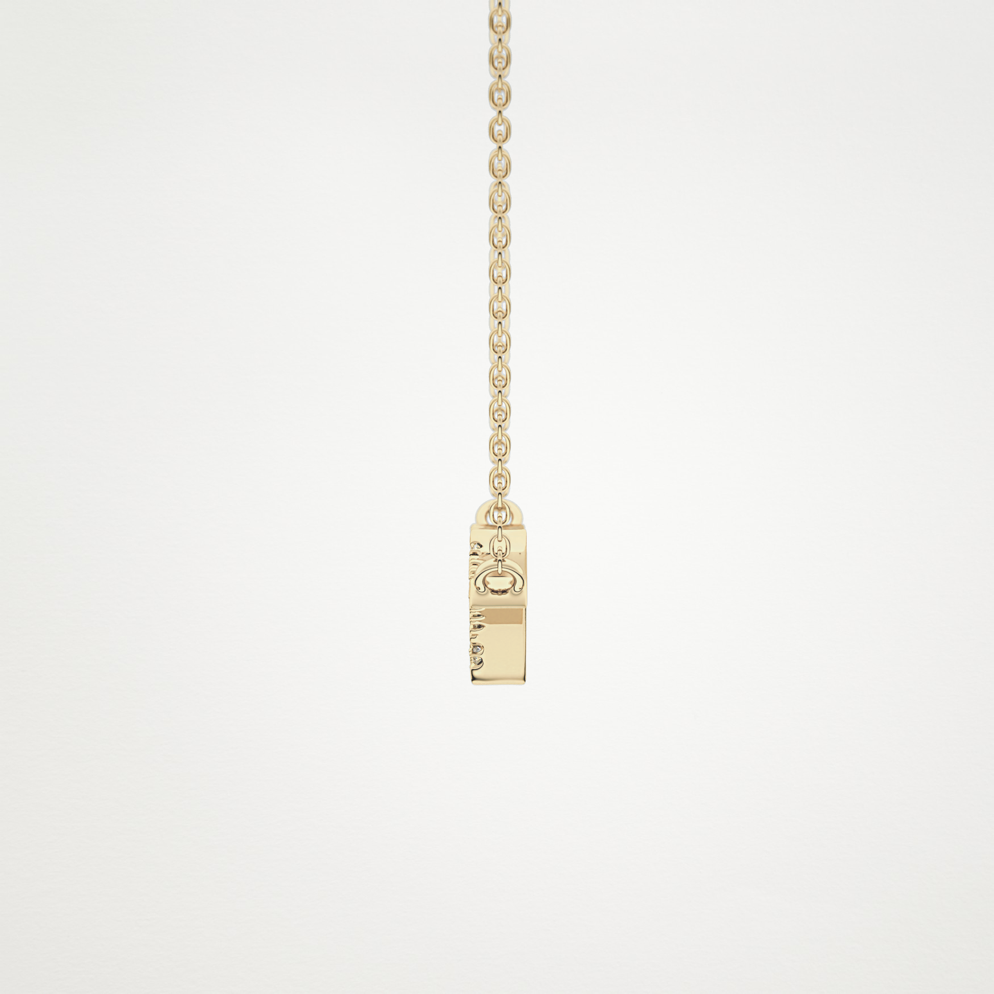 0.123 TCW Round Lab Grown Diamond Twig Necklace
