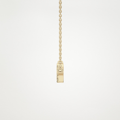0.123 TCW Round Lab Grown Diamond Twig Necklace