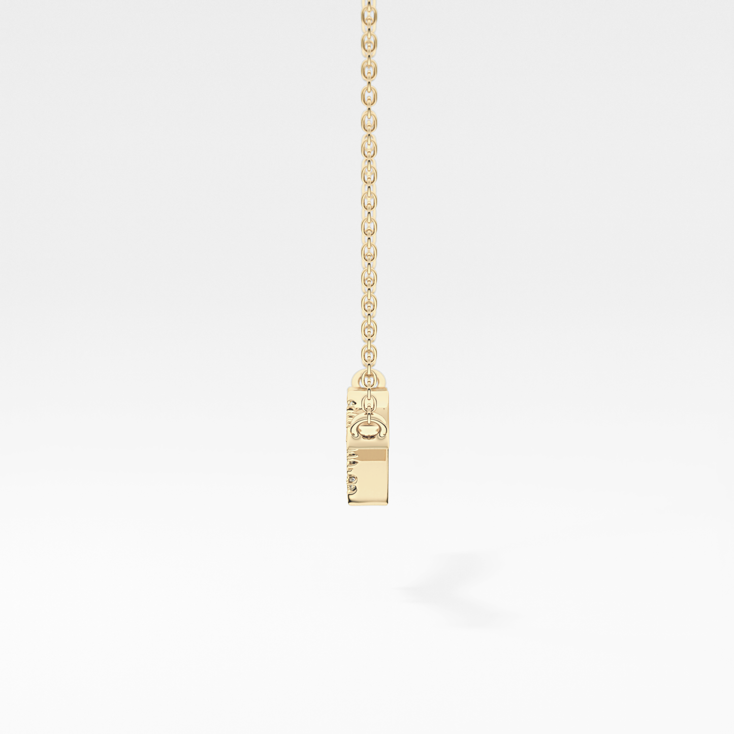 0.123 TCW Round Lab Grown Diamond Twig Necklace